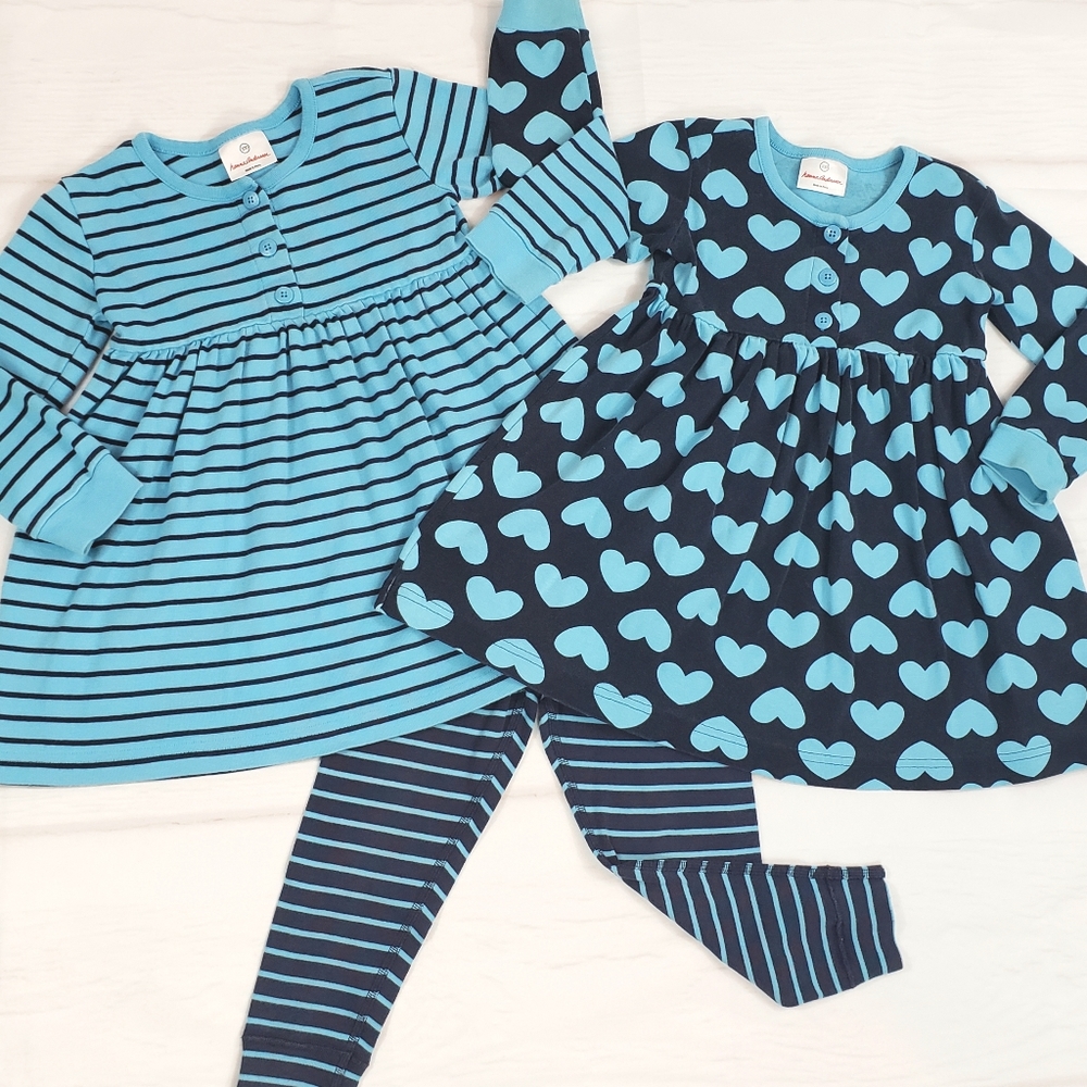 Hanna Andersson Dresses Pants Set 100 Blue Hearts